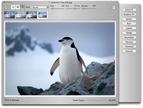 PixelToy slide out panel